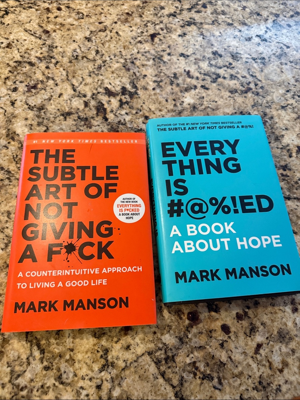 Hardcover Book - The Subtle Art of Not Giving a F*ck and Everything is #@%!ed